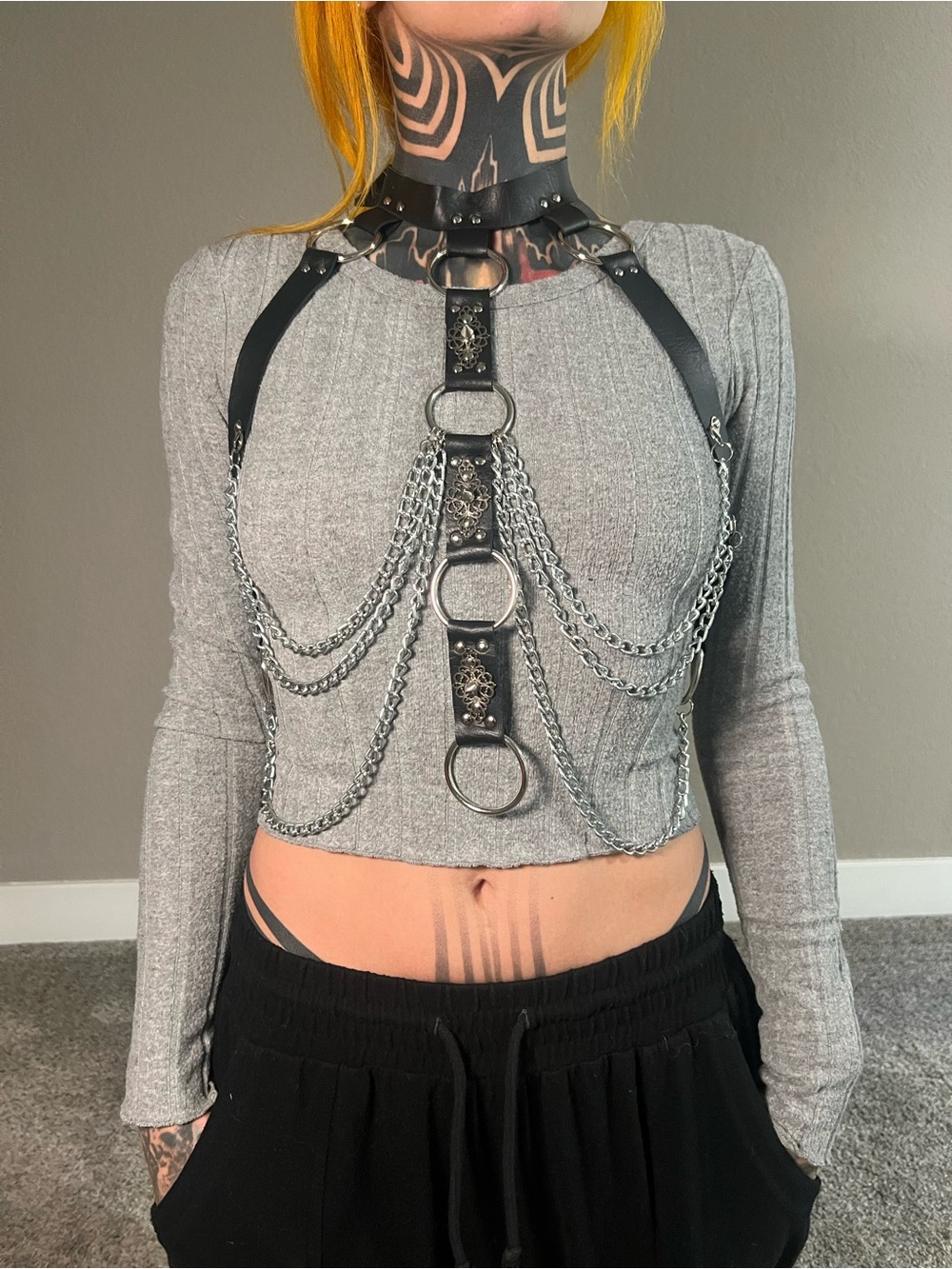 Decorative Harness with chain
